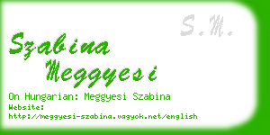 szabina meggyesi business card